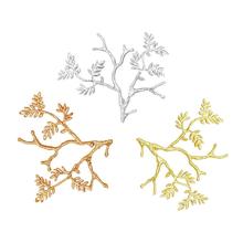 20pcs Brass Casted Retro Winter Tree Leaf Branch Pendant Quality Gold Silver Color DIY Stuffs phoenix coronet Jewelry Supplies 2024 - buy cheap