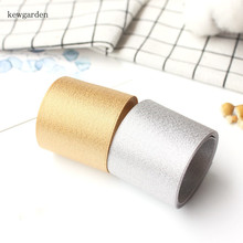 Kewgarden 1.5" 1.25" 3/8" 6mm Gold Sliver Satin Ribbons Handmade Tape DIY Bowknot Packing Ribbon Garment Accessorie Riband 6y 2024 - buy cheap