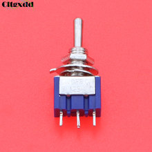 Cltgxdd 1Pcs MTS-103 Mini Toggle Switch 3 Pin ON-OFF-ON 3 Position Mini Latching Toggle Switch 6A 125V AC 2024 - buy cheap