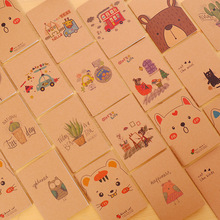 Mini cuaderno de diario con dibujo de gato para niños, diario con papel forrado, Vintage, Retro, papelería coreana 2024 - compra barato
