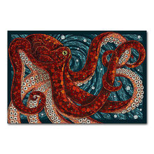 Hot World Wild Porygon Octopus Horror-Silk Art Poster Wall Sticker Decoration Gift 2024 - buy cheap