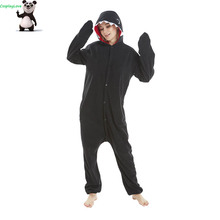 Black Shark Pajamas Animal Cosplay Costume Flannel Girls Boys Adult Pajamas Onesies Cartoon Sleepwear Sleepsuit 2024 - buy cheap