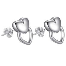 New Arrival Cupid love heart silver plated Earrings for women fashion jewelry Earring /EUHCICWM JIRHYVWG 2024 - buy cheap