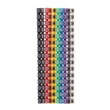 Etiqueta colorida do número da etiqueta do marcador dos marcadores de cabo de 150 pces para marcadores de cabo de fio de 2-3mm f22 dropshipping 2024 - compre barato