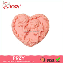 Valentine's Day gift girl angel  silicone soap mold Cake decoration Candle molds  Handmade soap mold fondant  tools wholesale 2024 - buy cheap