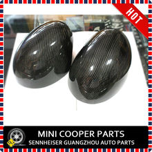 Brand New Black Real Carbon Fiber Style Replacement Side Mirror Cover left hand drive only For mini cooper f56 f55 (2 Pcs/Set) 2024 - buy cheap