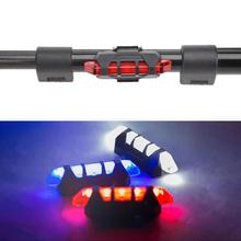 Portable LED USB Rechargeable Bike Bicycle Taillight Rear Safety Warning Light Waterproof  Cycling Tail Lamp Super Bright 2024 - buy cheap