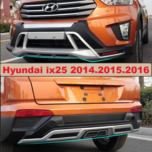 Bumper Protector Guard Plate For Hyundai ix25 2014.2015.2016 High Quality Brand New ABS Front+Rear Bumpers Car Accessories 2024 - buy cheap
