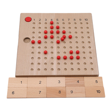 Montessori Educational Wooden Toy Multiplication and Division Bead Board for Early Childhood Preschool Training -Family 2024 - buy cheap