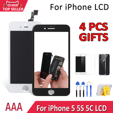 Best AAA Display For iPhone 5S 5C 5 LCD Screen Touch Digitizer Assembly Replacement A1453 A1457 No Dead Pixel Spot Free Shipping 2024 - buy cheap