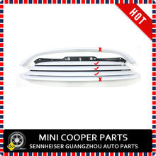 Grelha dianteira para mini cooper, acabamento em plástico abs, estilo mini ray, cor branca, para mini cooper r55 r56 r57 r58 r59 (3 tamanhos) 2024 - compre barato