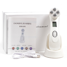 Facial Mesotherapy Electroporation RF Radio Frequency LED Photon Face Lifting Tighten Wrinkle Removal Skin Care Face Massager 2024 - buy cheap