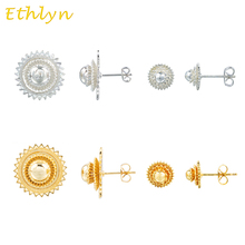Ethlyn Small Ethiopian Earring Stud Gold Color 1cm & 2cm  Ethiopian earring stud for girls  E046 2024 - buy cheap