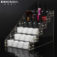 Removable 6 Tiers Acrylic Clear Nail Polish Holder Cosmetic Varnish Display Stand Nail Gel Storage Organizer Manicure Tool 2024 - buy cheap
