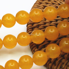 6 8 10 12mm Ornaments Yellow Girls Christmas Gifts Semi Finished Stones Balls Gifts Loose Beads Jewelry Making 15inch Crystal 2024 - buy cheap