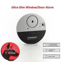 New SE-0106 Ulrta-Slim Door Window Magnetic Sensor Alarm With Warning Sticker For Home House Apartment Store Office Security 2024 - купить недорого
