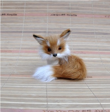 small cute simulation fox toy polyethylene & furs mini yellow fox doll gift 9x7x8cm 1013 2024 - buy cheap