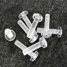 M3x(5/6/8/10/12/16mm Length) Acrylic Phillips Pan Head Transparent Screw Plastic Cross Insulation Screw PC Clear Screws 2024 - buy cheap