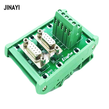 Double DB9 9 pin Ports D-SUB female Male Terminal Breakout PCB Board Module Adapter Connector 2024 - buy cheap