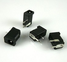 Free shipping 100 pcs DC Power Jack Socket 1.1 x 3.5 mm Black 2024 - buy cheap