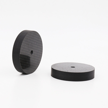 8PCS Black Carbon Fiber Speaker Isolation 30x10mm Spike Base Pad Shoe Feet Hifi 2024 - buy cheap
