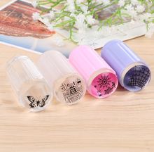 1set Clear Stamper for Jelly 2.8cm Transparent Nail Stamping Stamp Scraper Polish Print Transfer Nail Stamper Tool 4color option 2024 - buy cheap