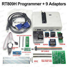 RT809H EMMC-программирование Nand FLASH + 9 адаптеров + адаптер TSOP56 + адаптер TSOP48 + тестовый зажим SOP8 с кабелями EMMC-Nand хорошее качество 2024 - купить недорого