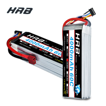 HRB Lipo 4S 14,8 V 4000mAh батарея 60C MAX 120C T-DEAN XT60 TRX XT90 для RC автомобилей RC части лодки команды энергии T8X 1/8 масштаб гонки 2024 - купить недорого