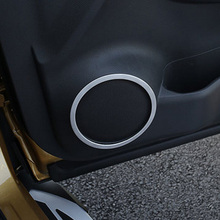 Para Nissan Qashqai J11 2015-2018 mate ABS/cromo marco Interior caja de altavoz anillo Chapado en pegatinas de diseño de complemento para el coche 4 Uds 2024 - compra barato
