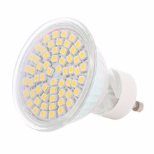 6pcs/lot GU10 3528 SMD 60 LED Pure White Warm White Spotlight Spot Lights Bulb Lamp 220V Energy Saving for home Free Shipping 2024 - buy cheap