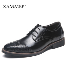 Men Dress Shoes Men Business Shoes Brand Gentleman Split Leather 47 48 Brogue Shoes Men Formal Shoes Plus Big Size Xammep 2024 - buy cheap