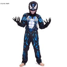 Boys Halloween Venom Costume Children Black Cosplay Carnival Christmas Purim parade Role play Party dress 2024 - buy cheap