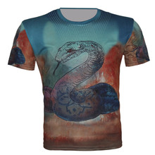 Camiseta colorida con estampado de serpiente para niños y niñas, en 3D Animal con estampado de ropa moderna, de 4 a 20 años, 2019 2024 - compra barato