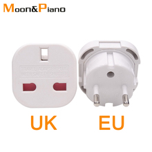 1 PC UK TO EU AC Power Socket Plug Travel Charger Adapter Converter 4.0mm Electrical Socket EUR European Charger power socket 2024 - buy cheap