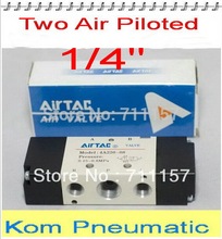 Válvula de aire neumática de 5 vías, válvula solenoide de Control de aire de 1/4 pulgadas, salida de entrada de 1/4 pulgadas, 5 uds., envío gratis, 4A220-08, BSP 2024 - compra barato