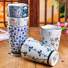 1 шт. керамическая кофейная кружка в японском стиле ручная подглазурная роспись керамическая чашка подарок на день рождения ручная чашка для молока и чая 2024 - купить недорого