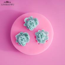 LINSBAYWU Pinkie Rose Flower Acrylic Resin Fondant Silicone Mold For Cake Decorating Tools Chocolate Mould Soap Candle Moulds 2024 - buy cheap