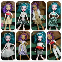 BIG Promotion SALE 10Pcs/lot =6 Dresses +4 Pairs Shoes Dress Shoes Clothes Set For Monster Dolls Girl Best Toys High Recommended 2024 - buy cheap