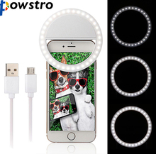 Portable USB charger Selfie Rechargeable Led Ring Selfie Light Smartphone LED Ring Light Night Darkness  Photo Taking 2024 - buy cheap