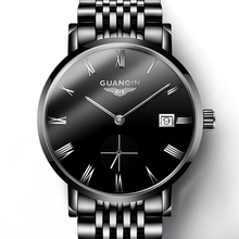GUANQIN-Reloj de pulsera ultradelgado para hombre, cronógrafo de negocios con movimiento de gaviota, batería de 30M, resistente al agua, T17R, 2019 2024 - compra barato