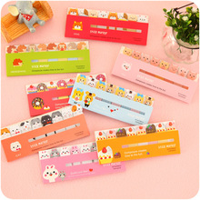 Cute animal sticky notes Mini label memo note diary planner stickers Stationery office accessories School supplies F754 2022 - buy cheap