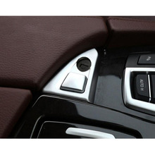 Console do carro caixa de armazenamento braço interruptor botão capa capa lantejoulas guarnição para bmw série 5 f10 520 523 525 530 2011-2013 2024 - compre barato