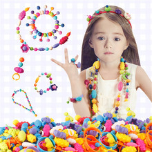 Juego de joyería con cuentas Pop para niños, Kit creativo de manualidades, manualidades, pulsera, collar hecho a mano, regalo de cuentas, 370 Uds. 2024 - compra barato