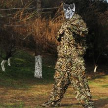 Hunting Suit 3D Camo Bionic Leaf Camouflage Jungle Woodland Birdwatching Poncho Manteau Hunting Clothing Durable 2024 - buy cheap