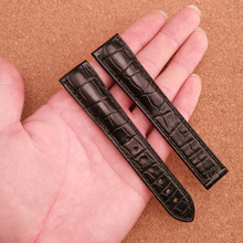 Replacement special style watchbands black alligator watch straps 19mm 20mm 22mm for brand watches men hours Luxury watch bands 2024 - buy cheap