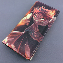 Long style PU wallet with colorful printing of Anime FAIRY TAIL Natsu Dragneel 2024 - buy cheap