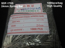 Free shipping 1000pcs  24mm SDF-178S Stainless Steel  Double Flange Watch Spring Bars  for Watch Band Pin Link 2024 - buy cheap
