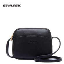 ELVASEK 2021 Hot Crossbody Bags For Women Casual Candy Color Bag For Girls Flap Pu Leather Shoulder Bags female 2024 - buy cheap