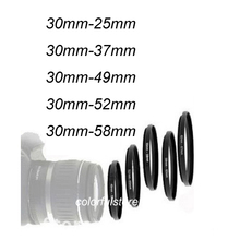 5Pcs 30mm to 25mm 37mm 49mm 52mm 58mm 30 25 37 49 52 58 mm Metal Step-Up Step Up Ring Camera Lens Lenses Filter Stepping Adapter 2024 - buy cheap