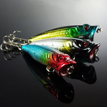 10PCS fishing lure floating Popper  Lures fish hook Crank Twitchaits 8g/6.5cm Free shipping 2024 - buy cheap